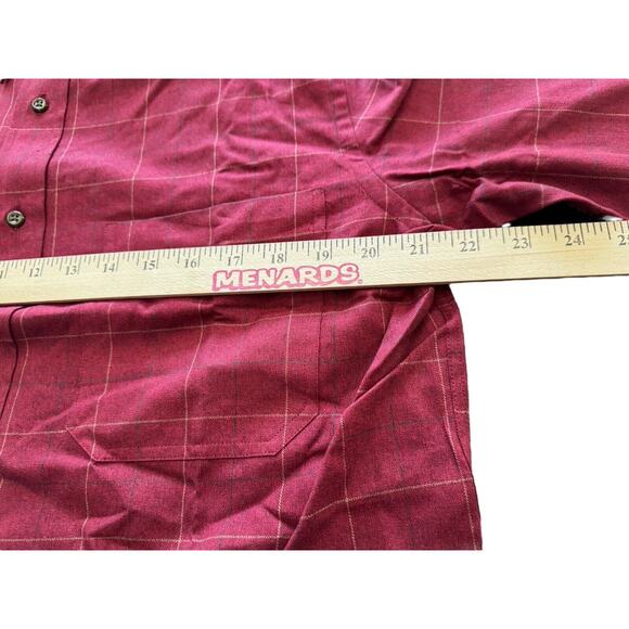 St. John's Bay Medium Jaspe Twill Shirt NWT Mens Red Button-Up JC Penney NEW - Picture 10 of 10